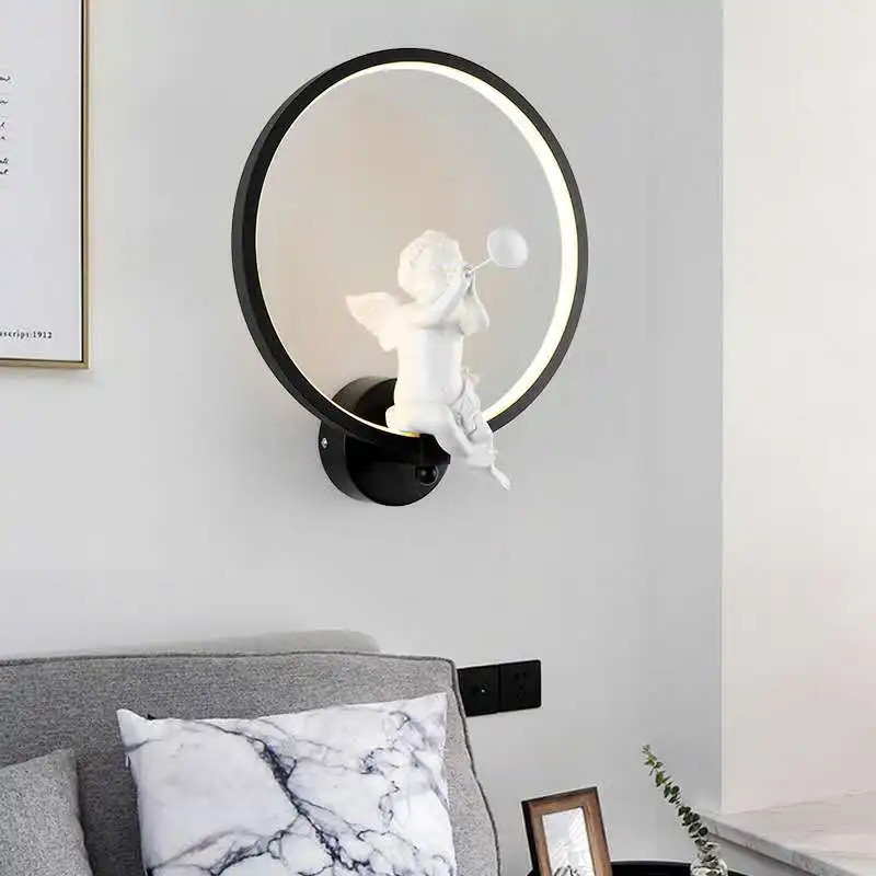 Baby Nursery Wall Lights - Nordic Warm Angel Wandlamp Moderne Woonkamer