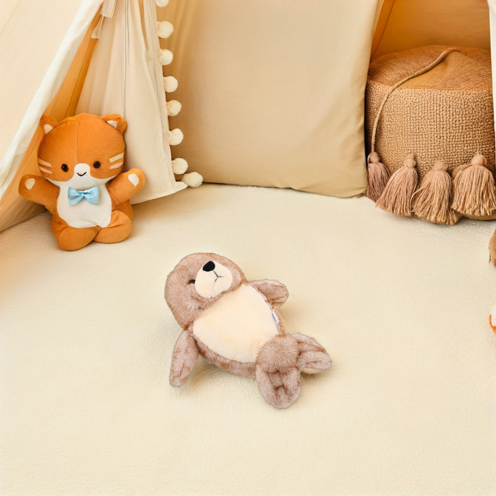 Zachte knuffel zeehond, bruin, - Baby Nursery Boy recensie en prijs